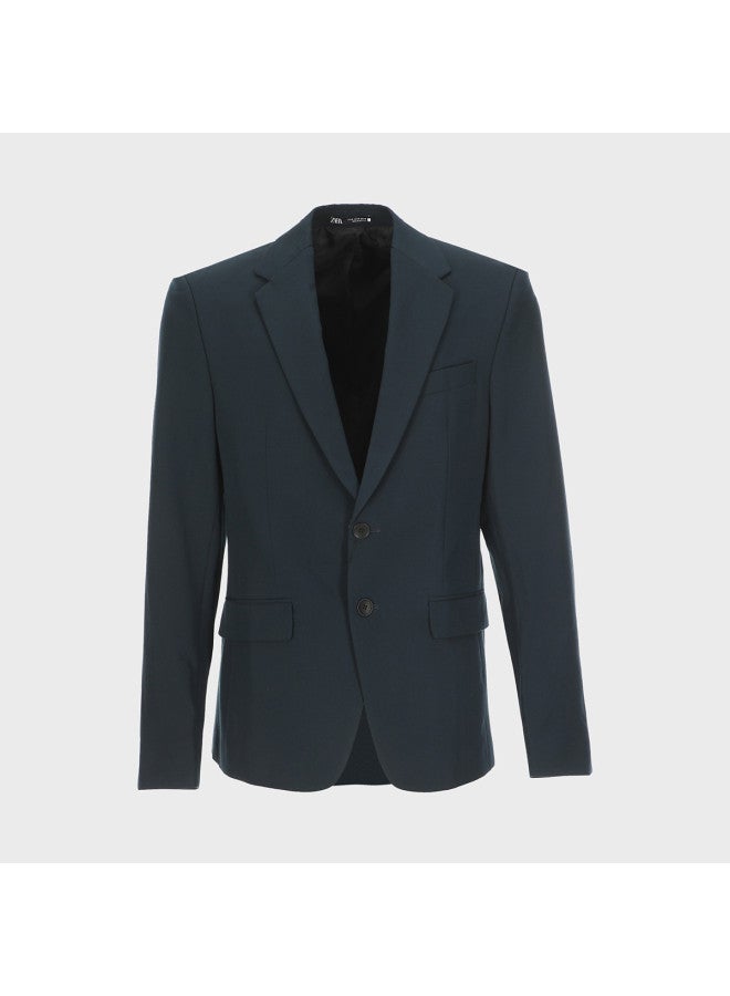 Zara Men's Fashion Solid Color Lapel Slim-fit Casual Suit - Image 2