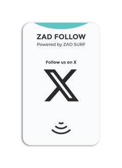 Zad Follow. (X)  Follows NFC Card from (Zad Surf) allowing you boosting follows - iOS and Android