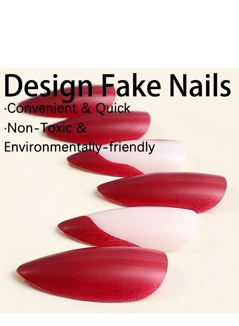 سنسيب قطعة قصيرة مربعة من الأظافر المضغوطة: أظافر صناعية من الأكريليك، أظافر صناعية لملاءمة سلسة - Image 5