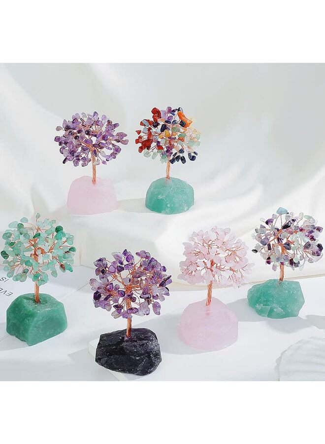 Black Obsidian Crystal Tree Decor - Natural Stone Copper Wire Art for Desk, Office and Home Gifts - Image 4