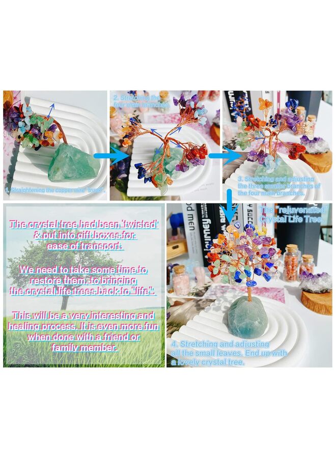 Black Obsidian Crystal Tree Decor - Natural Stone Copper Wire Art for Desk, Office and Home Gifts - Image 3