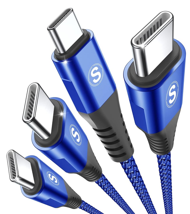 sweguard USB C to USB C Charger Cable 100W [3.3ft, 2-Pack] iPhone 16 Charger Cord for iPhone 15 16 Pro Max Plus,MacBook,iPad Pro Air,Samsung Galaxy S25 S24 S23 S22 S21 S10 S9, A55 A54 A15,Moto Pixel - Image 1
