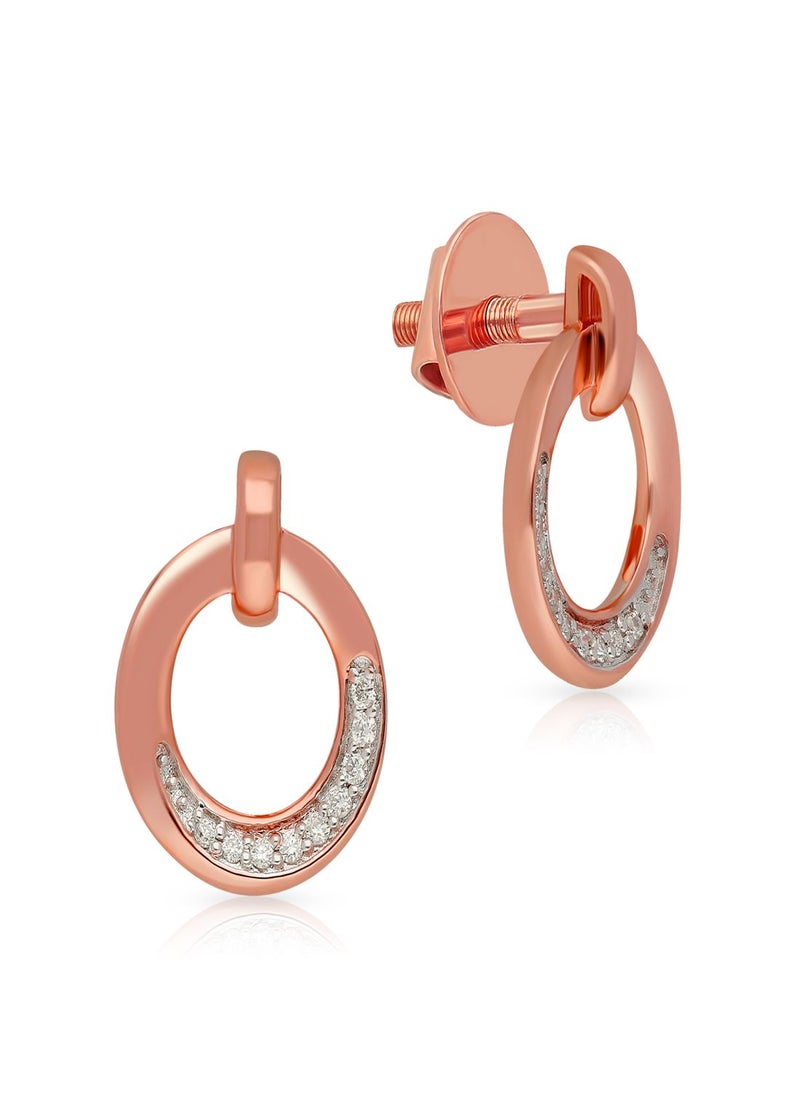 Malabar Gold and Diamonds 18k 750 Purity Mine Diamond Earring MZOZOU047ER5  - Image 1