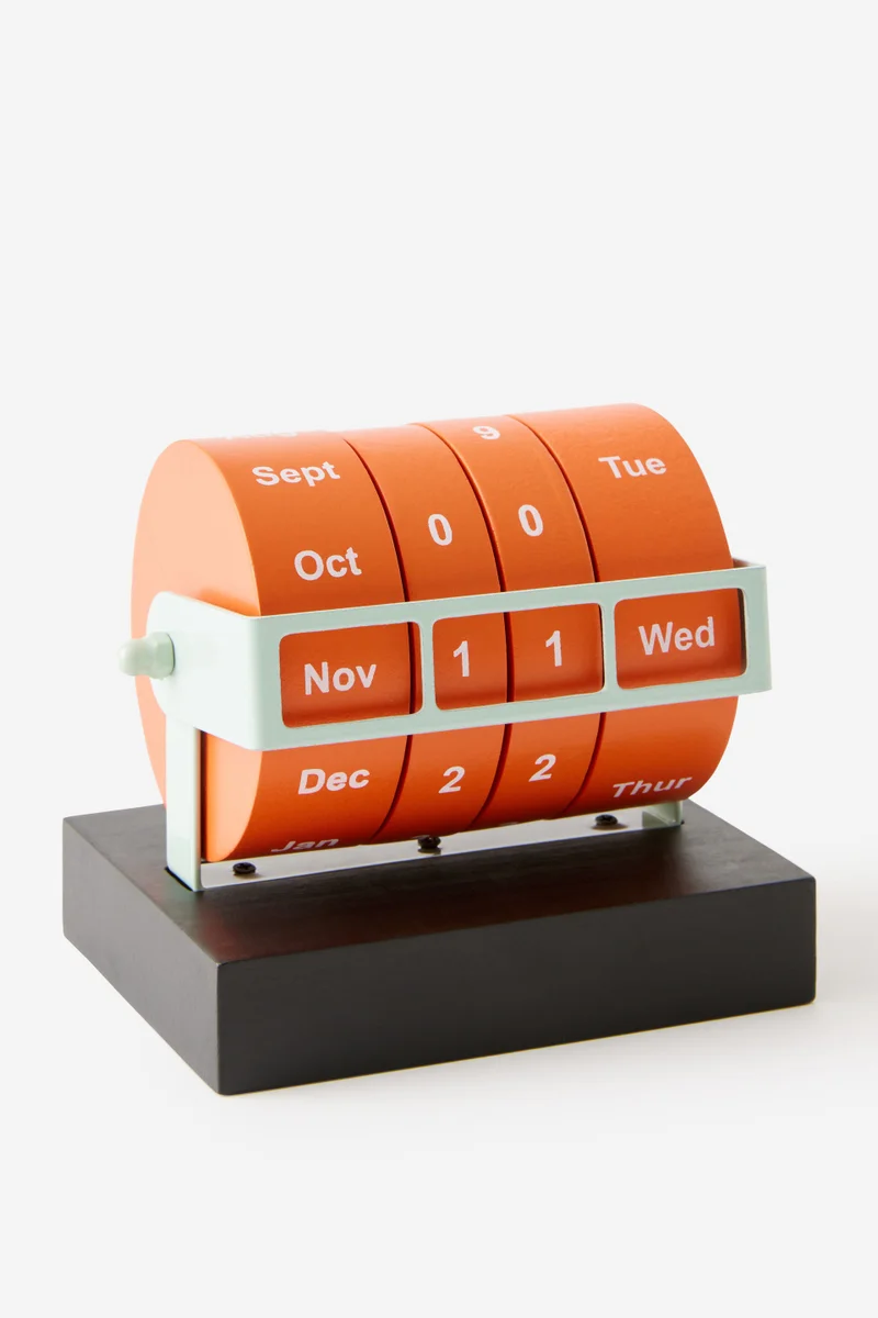 Typo Perpetual Desk Calendar
