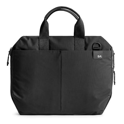 DailyObjects Pivot Ambit Messenger Bag (13L) for Men and Women|Fits 13/14" Laptop/Macbook Pro/Air|Lightweight|Water Resistant|Stylish Crossbody|Office/Daily Use|Multi Pocket|Adjustable Strap (Black) - Image 1