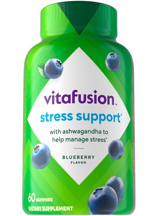 Vitafusion Vitafusion Ashwagandha Gummies – Clinically Shown Adaptogen Sensoril Ashwagandha 125mg Per Serving – Help Manage Stress – Chewable Gummy Vitamins – Alternative to Liquid Capsules Drops Powder, 60 Count  - Image 1