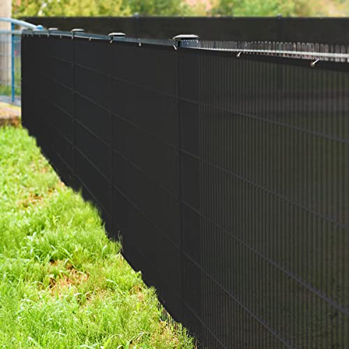 HIPPO - Privacy Screen Fence Heavy Duty Shade Net with Polyester Band, Brass Eyelets & Tie Cords (Black, 1.5 mt X 5 mt) - Image 1