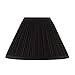 Aspen Creative Aspen Creative 59172, Empire Uno Lamp Shade, Black, 4" Top x 10" Bottom x 7" Slant Height, Slip UNO 33mm  - Image 2