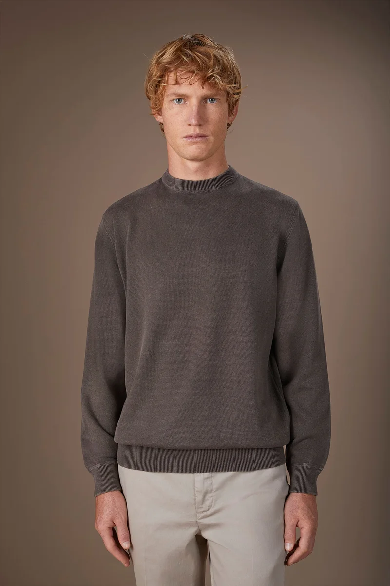 دوبل غانغر Men's crew neck jumper - Brown