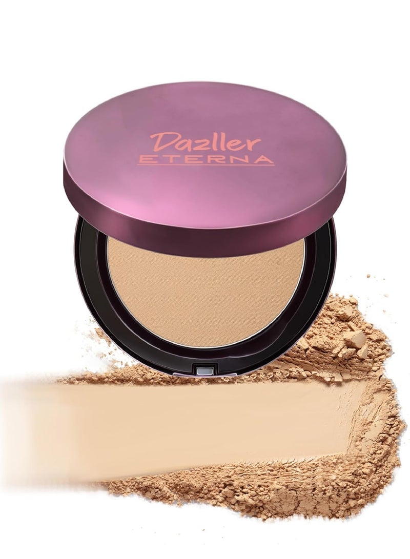 دازلير بودرة مضغوطة من دازلر بتركيبة للتحكم في الزيت بعامل حماية من الشمس (SPF) وطبقة نهائية من الساتان غنية بفيتامين E وزيوت اللوز والأفوكادو 240 جم - Image 1