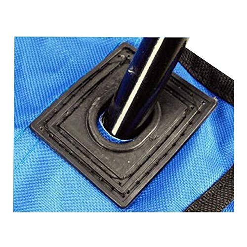 SHULABH CREATIVE Shulabh Creative Stainless Steel Portable Outdoor Indoor EZEE ARM Folding Chair with Arms Rest Blue  - Image 4