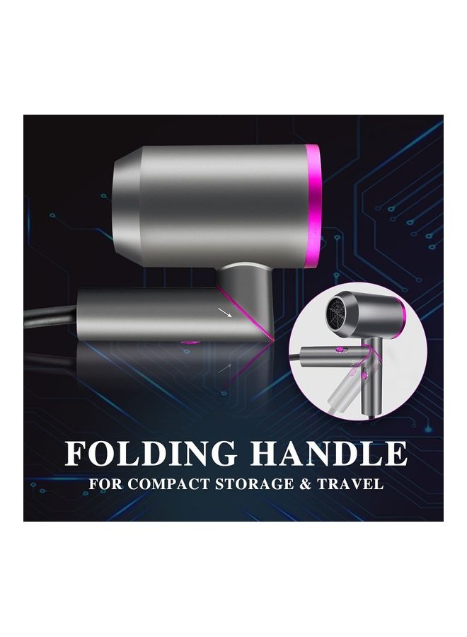 general Multi-Functional Professional Styling Fast Hair Dryer Ionic Tool With 2 Speed 3 Heat Setting, Cold Shot on With 1 Diffuser And 2 Concentrator Grey 30 x 24 x 9cm - Image 4