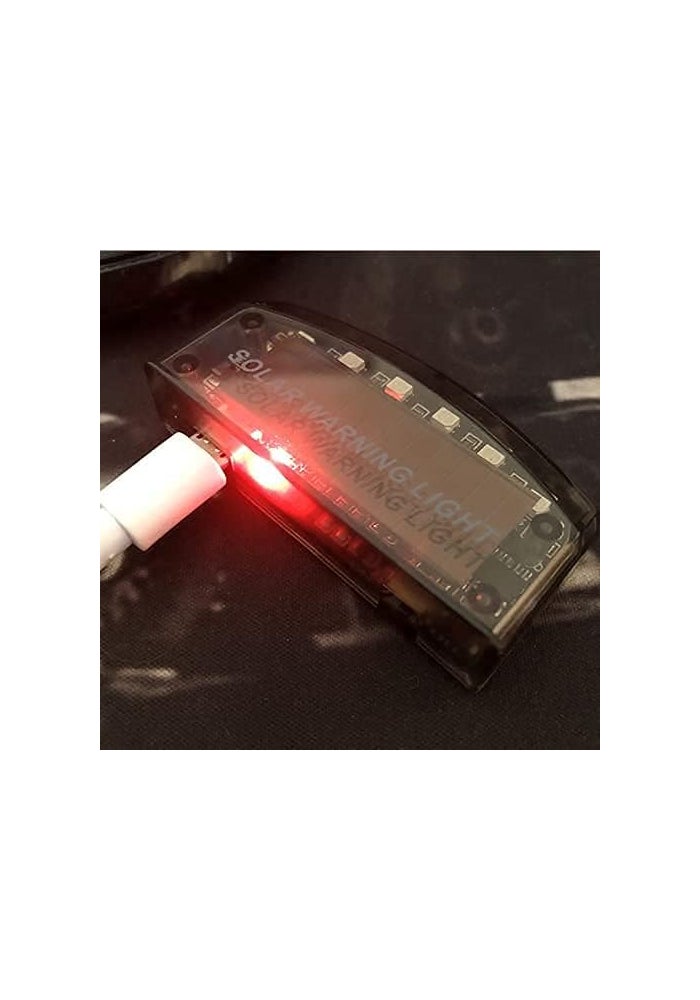 Sunnytech جهاز إنذار سرقة السيارات الشمسي من سانيتيك مع 6 مصابيح LED وميض ضوئي مضاد للسرقة (أزرق) - Image 3