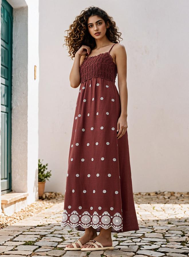 تواكستريمز فستان بدون أكمام مطرز - Image 2