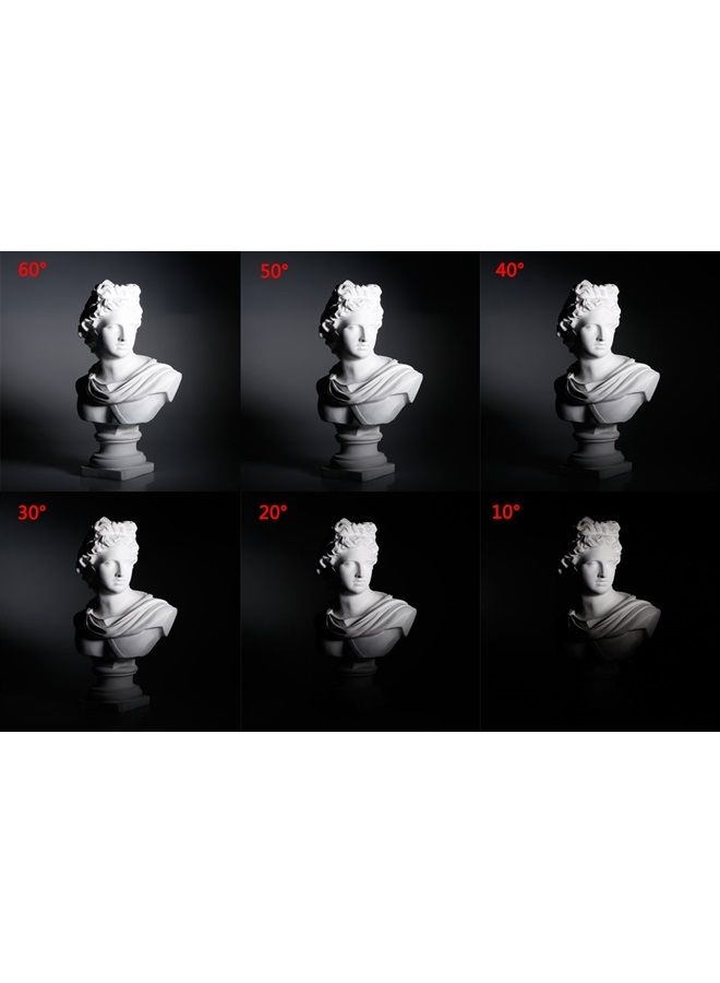 Godox Standard Reflector 7"/ 18cm Diffuser with 20/40/60 Degree Honeycomb Grid for Bowens Mount Studio Light Strobe Flash