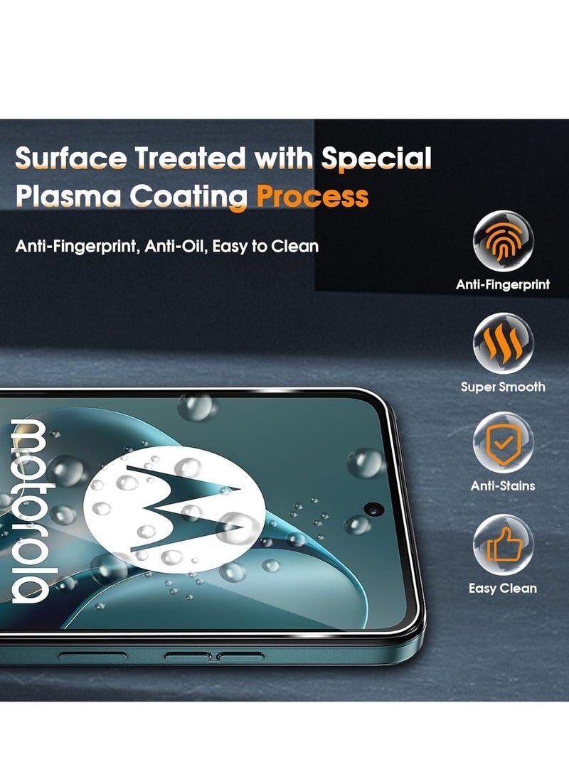 TIGER - Motorola Moto G05 Screen Protector || 9H Hardness Full HD Clear Glass with 3--Pack Anti-Fingerprint Tempered Glass – Full Coverage Screen Protection for Motorola Moto G05 – Scratch-Resistant, Anti-Bubble, High Clarity, Easy Installation - Image 1