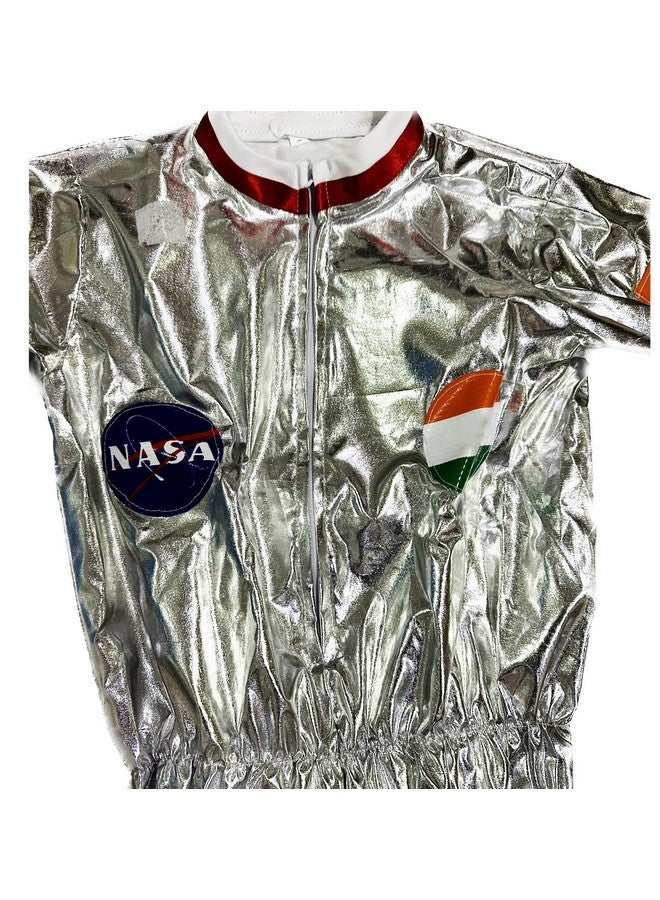 FancyDressWale Plastic Kids Astronaut Costume, Toddler Astronaut Outfit, Boys And Girls Astronaut Dress-Up, Children's Space Explorer Costume, Astronaut Fancy Dress For Kids (4-6 Years), Silver - Image 3