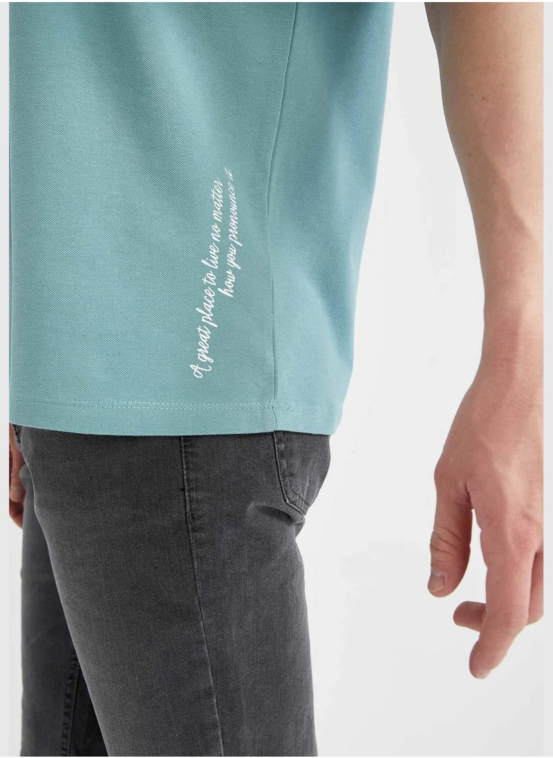 DeFacto Boxy Fit Short Sleeve Printed T-Shirt