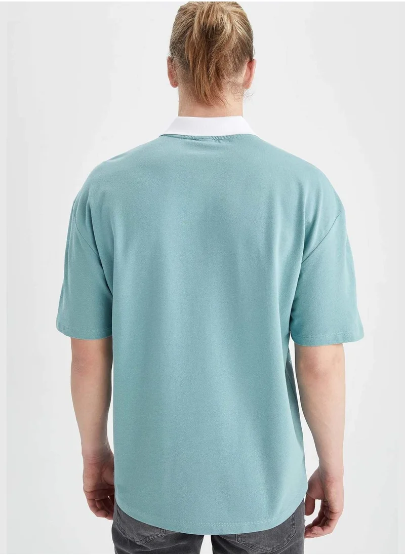 DeFacto Boxy Fit Short Sleeve Printed T-Shirt