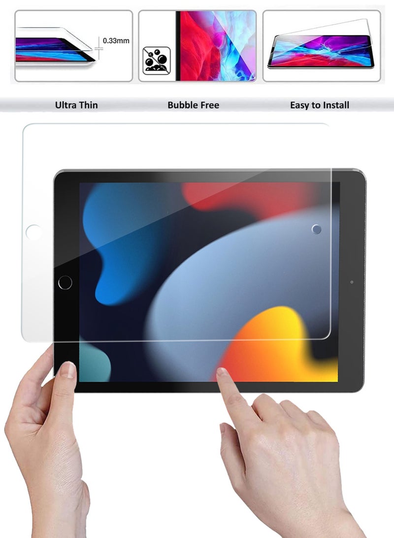 Wtech Premium Series 9th Generation 2D Tempered Glass Screen Protector For Apple iPad 10.2 2021 Clear - Image 3