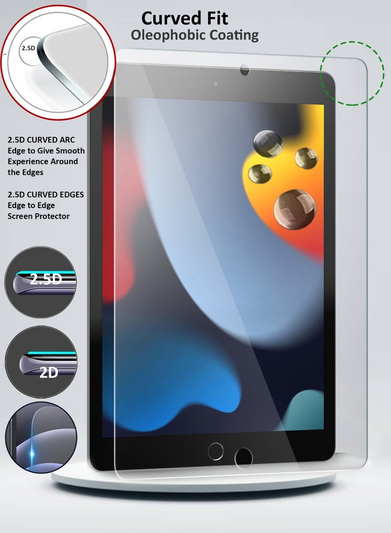 Wtech Premium Series 9th Generation 2D Tempered Glass Screen Protector For Apple iPad 10.2 2021 Clear - Image 5