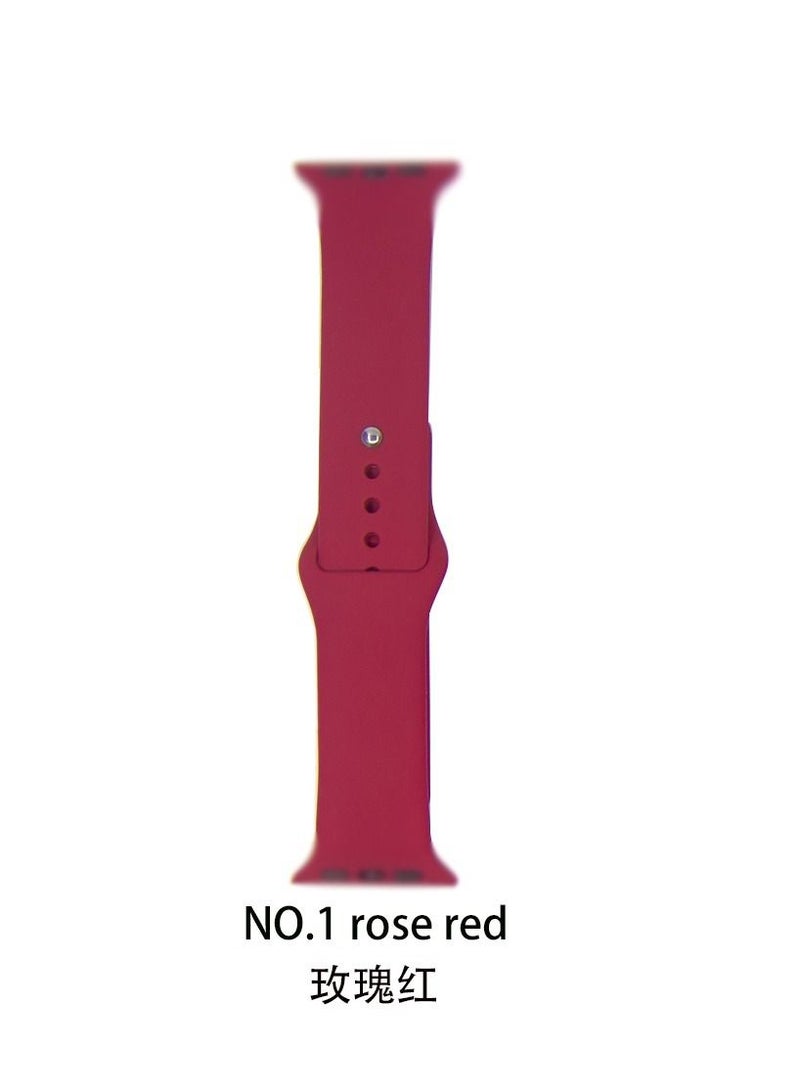 Apple Watch Band 45mm 44mm 42mm Soft Silicone Sport Band Replacement Wrist Strap Compatible for iWatch Apple Watch Series 7/SE/6/5/4/3/2/1 (45mm/44mm/42mm) - Image 2