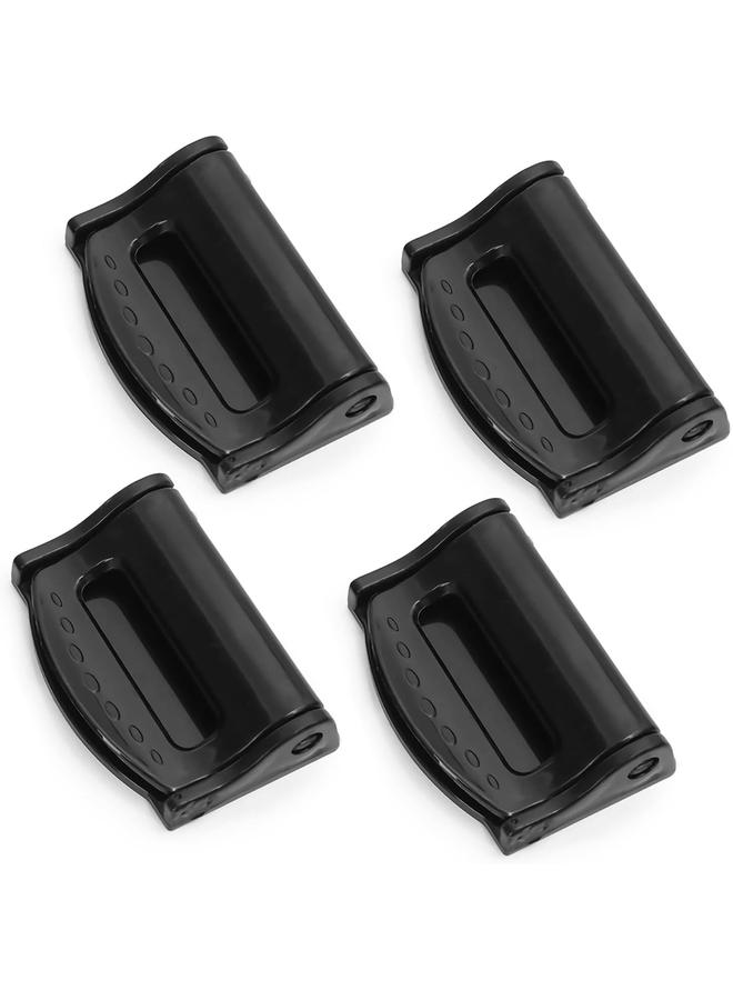 KOWVOWZ 4PCS Seat Belt Adjuster for Car Universal Auto Seat Belt Clips for Adults Kids Comfort Car Shoulder Neck Protector Strap Positioner Seatbelt Locator Retainer Locking Clips for Car SUV (Black) - Image 1