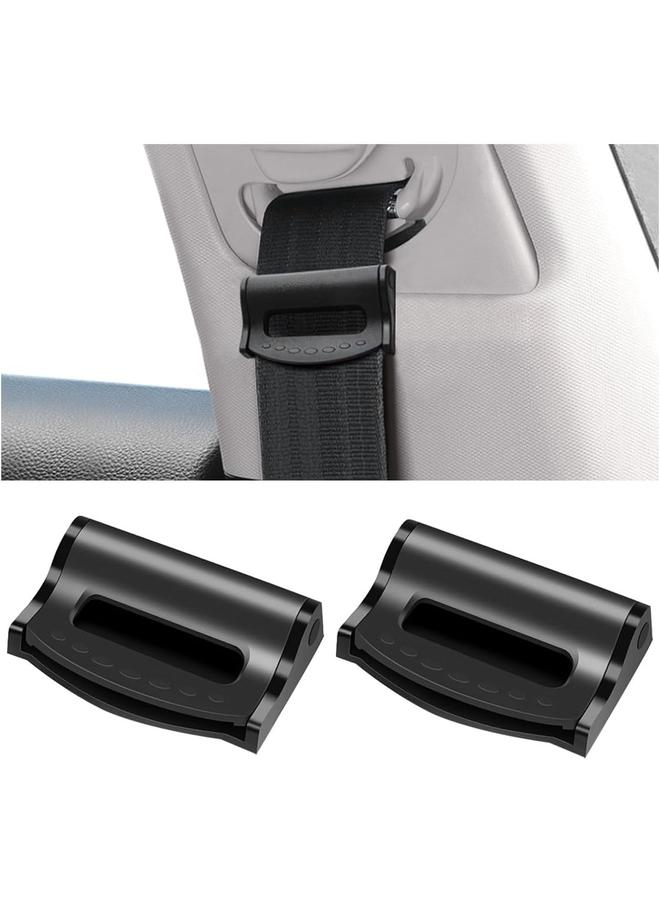 KOWVOWZ 4PCS Seat Belt Adjuster for Car Universal Auto Seat Belt Clips for Adults Kids Comfort Car Shoulder Neck Protector Strap Positioner Seatbelt Locator Retainer Locking Clips for Car SUV (Black) - Image 3