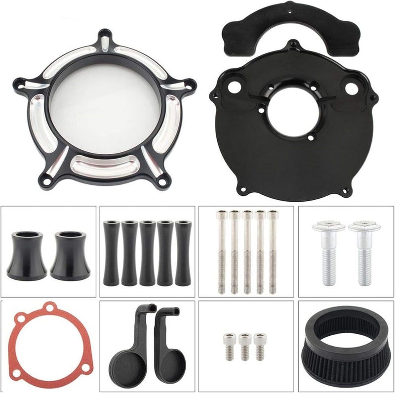 DEMULAX Motorcycle Air Filter Kit for Harley Models - Image 3