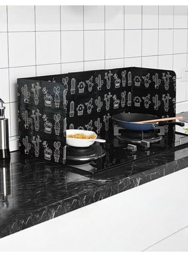 Grease Splatter Guard,Aluminum Foil Gas Stove Oil Splatter Shield,Nonstick Oil Splash Insulation Board Oil Splatter,Guard Stove Heat Insulation Board For Cooking - Image 1