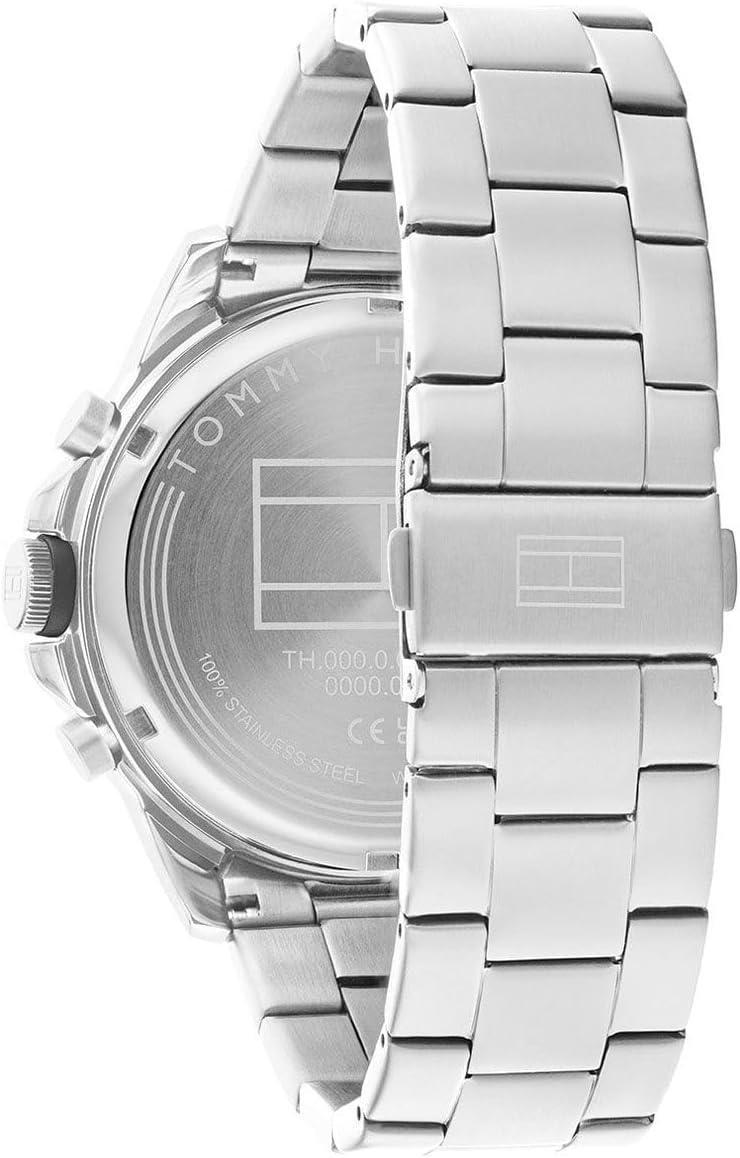 TOMMY HILFIGER ساعة تومي هيلفيغر بلايز للرجال بقرص رمادي من الفولاذ المقاوم للصدأ - Image 3