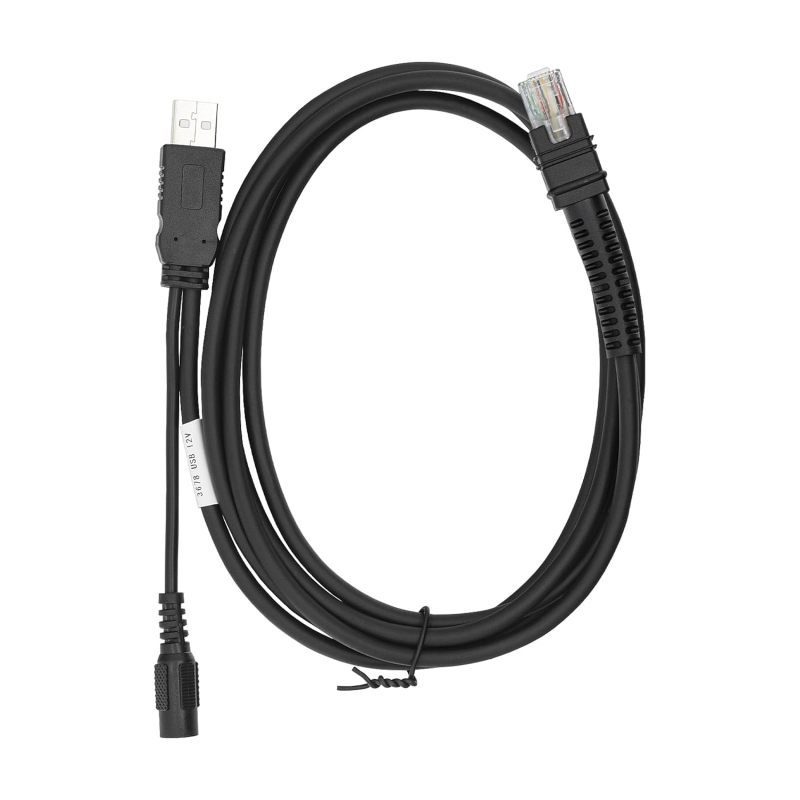 كابل USB A إلى RJ45 للماسح الضوئي 300 سم - يربط أجهزة ماسح الباركود بمنافذ USB-A - كابل نقل بيانات مستقر لماسحات الباركود - Image 4