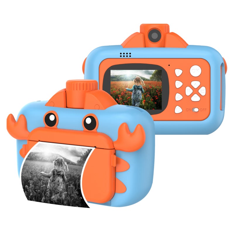 Instant Print Camera 36M Pixel 2.4-Inch IPS Screen - Ink-Free Thermal Printing Kids Camera with 128G Storage for Every Occasion - Image 1