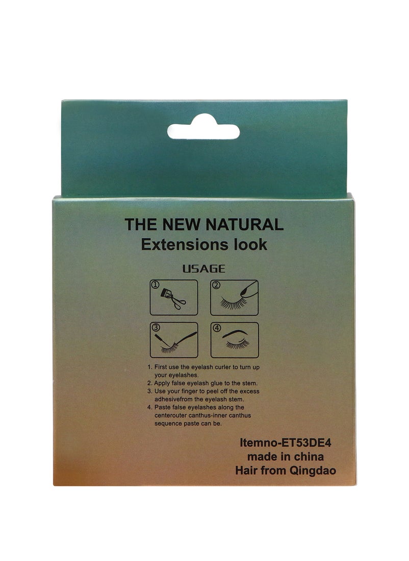 Everytime53 Everytime53 Women's 4 Pair Natural Look Eye Lashes - F08  - Image 3