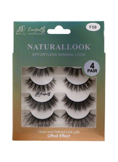 Everytime53 Everytime53 Women's 4 Pair Natural Look Eye Lashes - F08  - Image 1