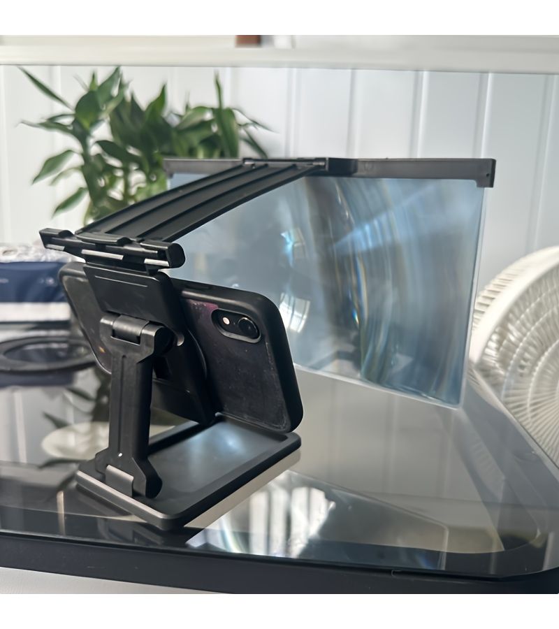 1pc 12 Inch Portable Mobile Phone Screen Magnifier With Blue Light Blocking High Definition Suitable For Smartphones Tablets And Games Comes With Lazy Phone Stand Compatible With Ipads Kindles And Smartphones Protects Your Eyes - Image 1