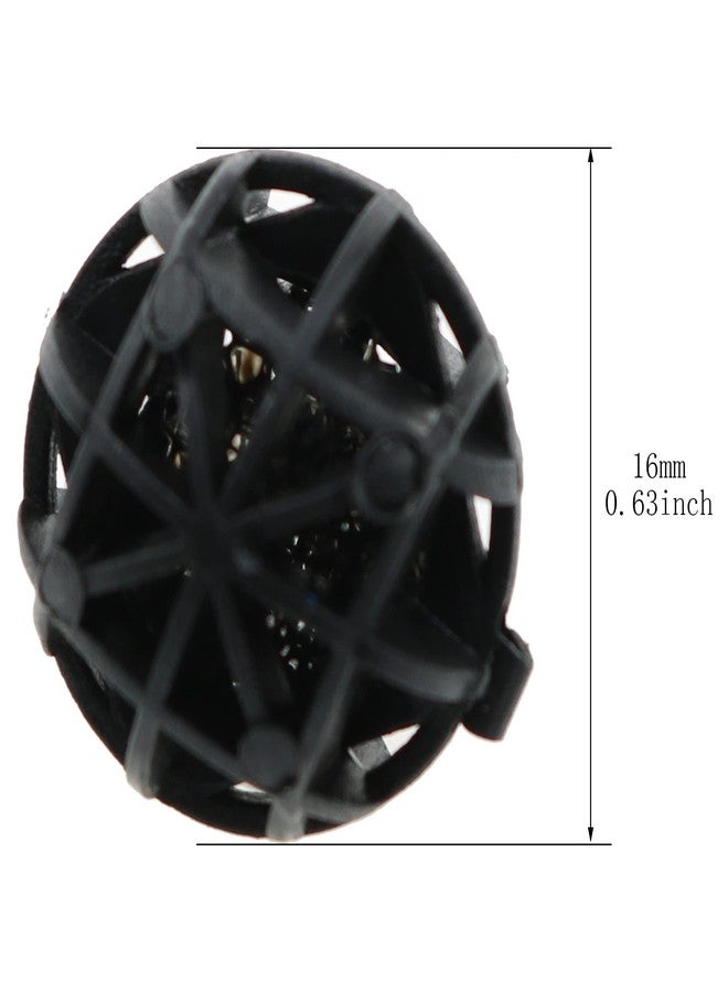 MEETOOT كرات ميتوت البيولوجية، 100 قطعة، سوداء، 16 مم، وسائط ترشيح بيولوجية مع إسفنجة، وسائط ترشيح لأحواض السمك، كرات بيولوجية لمضخة الهواء، تنظيف أحواض الأسماك والبرك، وسائط إسفنجية - Image 2