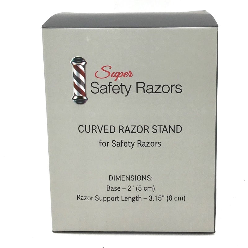 Super Safety Razors, Curved Chrome Razor Stand â€“ All-Metal Chrome-Plated Holder for Safety Razors with Handle Length 80 mm & Up â€“ Sleek Finish & Sturdy Design - Image 3