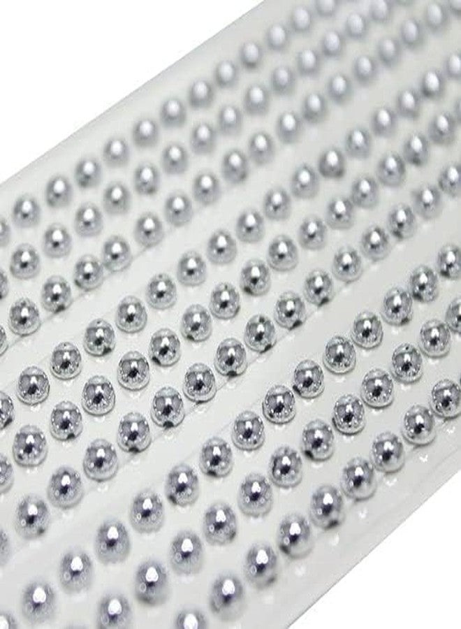 BriKSHi self adhesive multiclor pearl Stickers for Art and Craft Faux Pearls Sticker Gems for Hair, Face, Eye, Nail, Makeup, DIY Crafts - (pack of 3) - Image 2