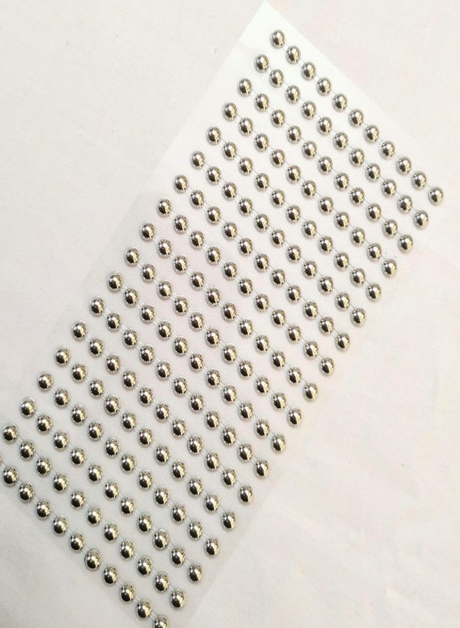 BriKSHi self adhesive multiclor pearl Stickers for Art and Craft Faux Pearls Sticker Gems for Hair, Face, Eye, Nail, Makeup, DIY Crafts - (pack of 3) - Image 4