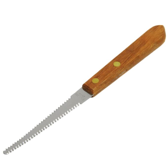 Chef Craft Select Stainless Steel Grapefruit Knife, 3.75 inch Blade 7.5 inches in Length, Wood Handled - Image 1