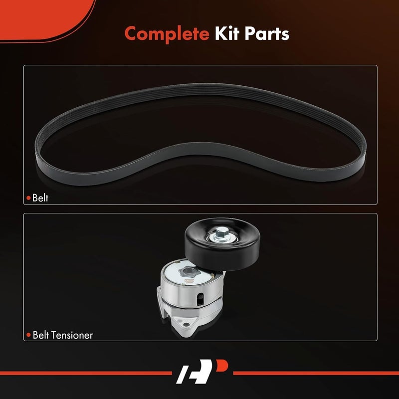 A-Premium Serpentine Belt Drive Component Kit for Honda Odyssey - Image 3