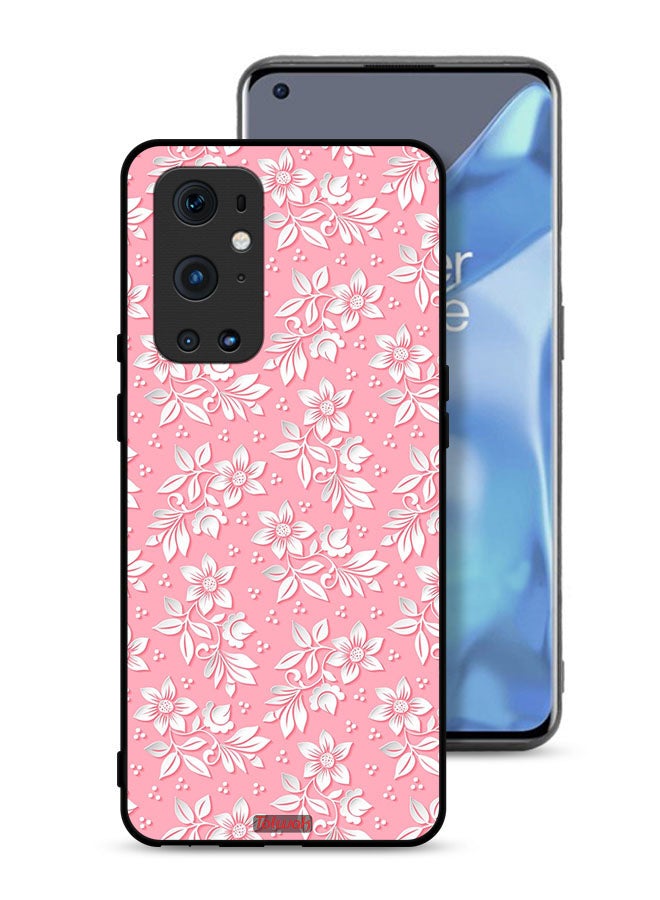 Tolwak OnePlus 9 Pro 5G Protective Case Cover Flowers Background Pattern - Image 1