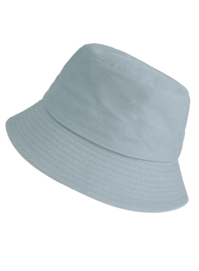Wheebo Solid Color Bucket Hat for Women Summer Beach Fishmen Hat for Lady Adult Unisex Cotton Cap (Babyblue) - Image 1