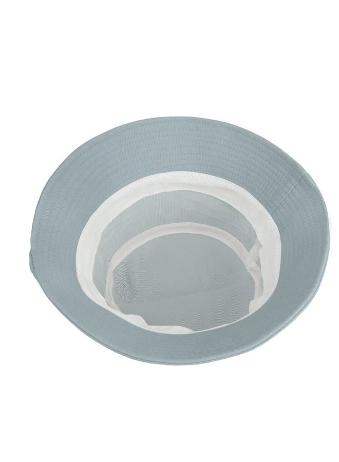 Wheebo Solid Color Bucket Hat for Women Summer Beach Fishmen Hat for Lady Adult Unisex Cotton Cap (Babyblue) - Image 4