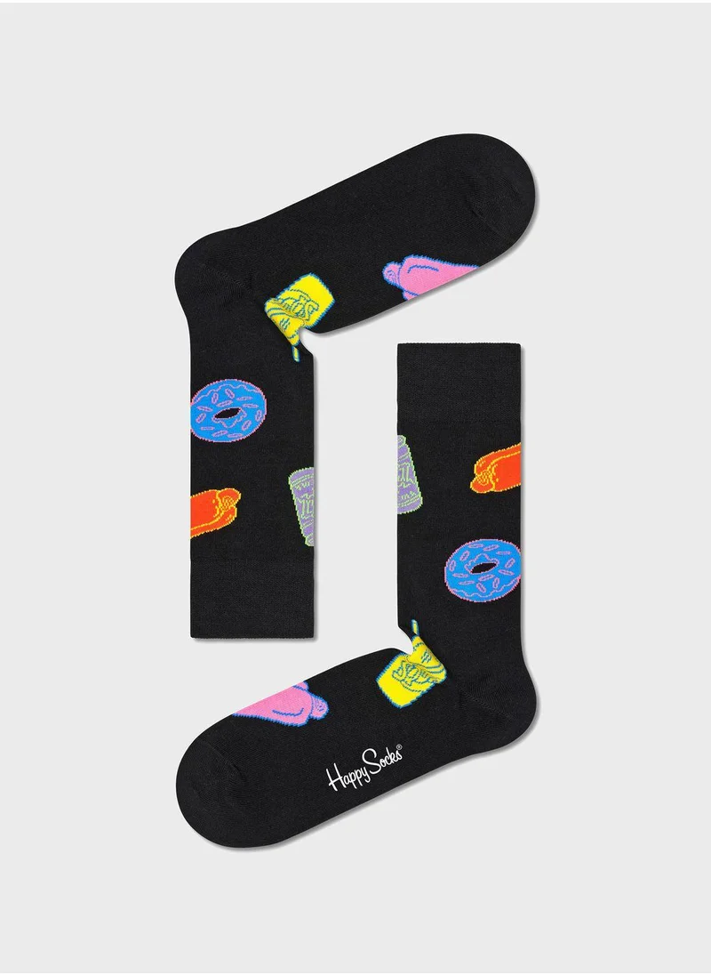 Happy Socks Embroidered Crew Sock