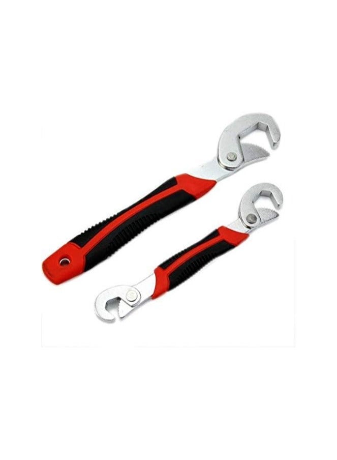 Multi-functional French key, adjustable wrench 9 mm to 32 mm (set of two pieces) - Image 1