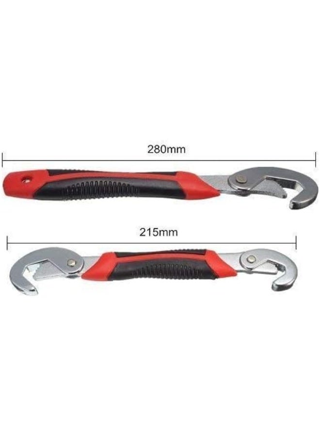 Multi-functional French key, adjustable wrench 9 mm to 32 mm (set of two pieces) - Image 5