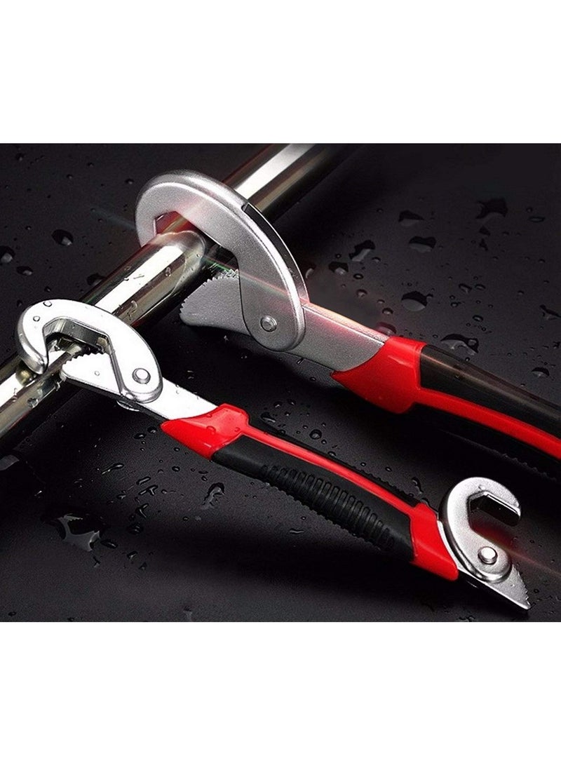 Multi-functional French key, adjustable wrench 9 mm to 32 mm (set of two pieces) - Image 4