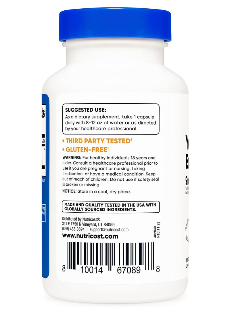 Nutricost Yohimbe Bark Extract 450 Mg 9 Mg Yohimbine Alkaloids 120 Capsules - Image 2